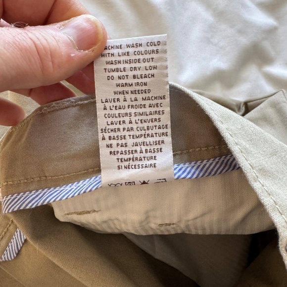 Perry Ellis Cottons Men's Chino Casual Dress‎ Pant Tan/Beige 34x32 Khaki Office - Picture 9 of 13